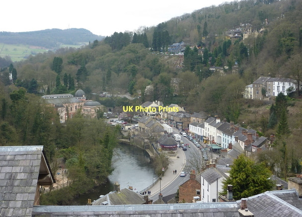 Photo 6"x4" Matlock Bath and the River Derwent Matlock c2011