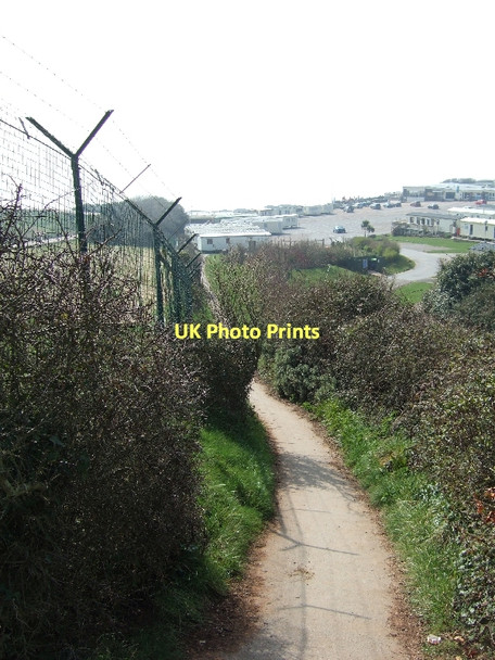 Photo 6"x4" Coastal footpath passing Straight Point Rifle Range Littleham\/SY0281 c2011 P1