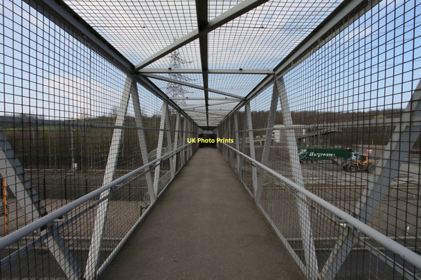 Photo 6"x4" Footbridge crossing the private road on the Drax site Barlow\/SE6428 c2011