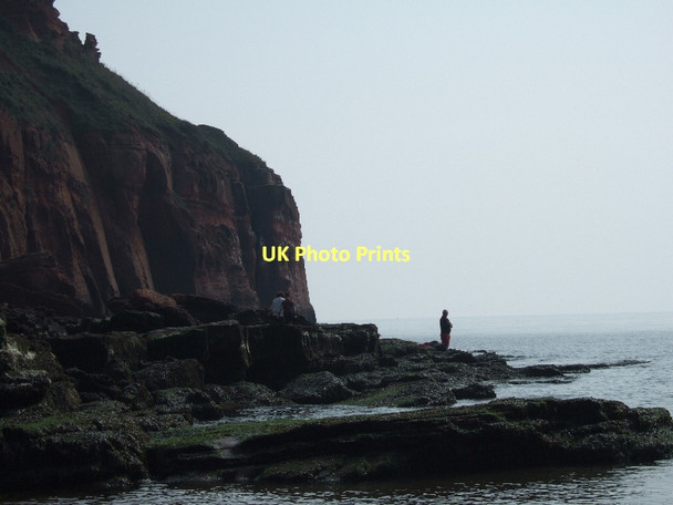 Photo 6"x4" Rocks at Straight Point Littleham\/SY0281 c2011