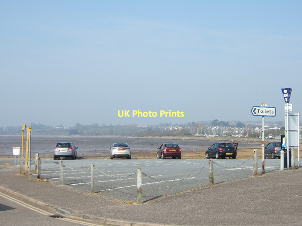 Photo 6"x4" Car park and mudflats Exmouth c2011