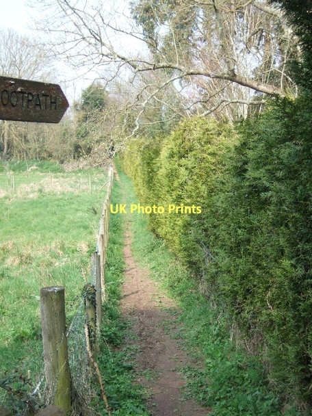 Photo 6"x4" Footpath to Bredon Lane North Star c2011