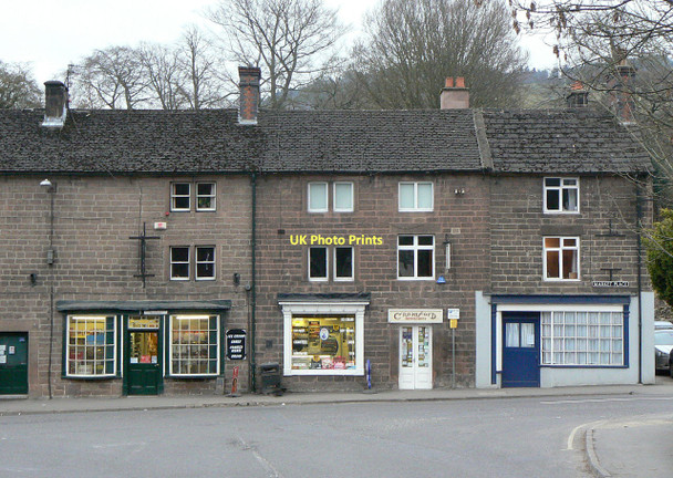 Photo 6"x4" Shops on the Market Place Cromford c2011
