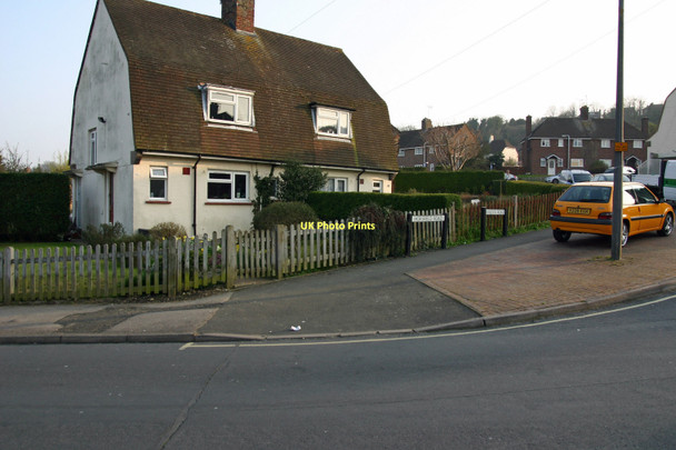 Photo 6"x4" Greenwich Meridian crossing Horsefield Road Lewes c2011