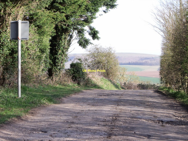 Photo 6"x4" Road to St. Mary's Farm, Falmer near Brighton Stanmer c2011