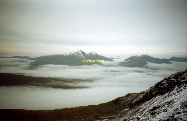 Photo 6"x4" Eastern slopes of Beinn Challuim Bein Challuim c1990