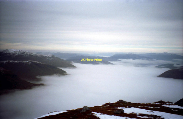 Photo 6"x4" View over Glen Lochay Bein Challuim c1990