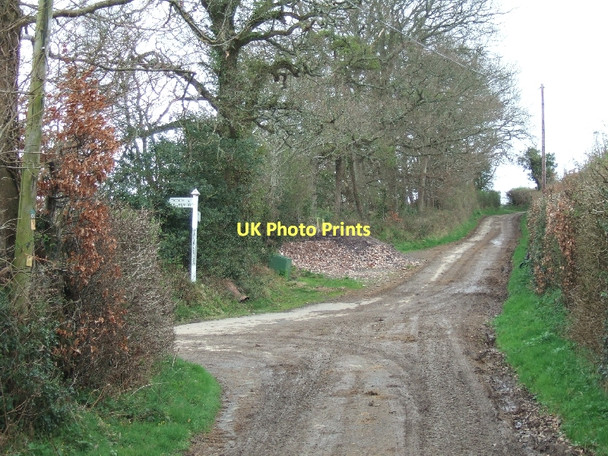 Photo 6"x4" Oldridge Church junction Venny Tedburn c2011
