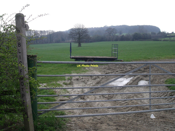 Photo 6"x4" Footpath to Bolehill Farm Northedge c2011