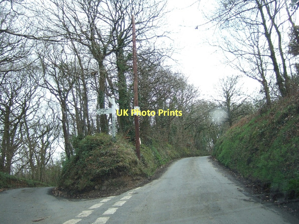 Photo 6"x4" Twiscombe Corner Heath Cross\/SX8494 c2011