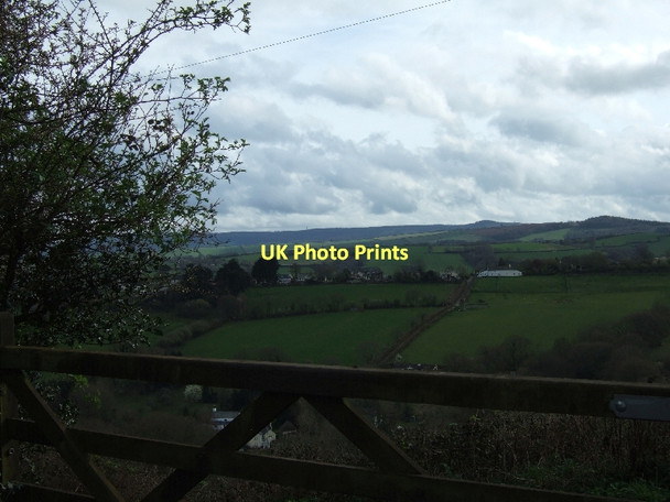 Photo 6"x4" View south from Hackworthy Corner Halsfordwood c2011