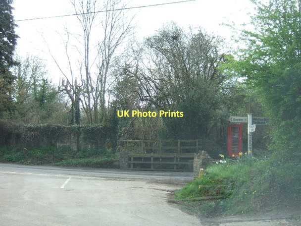 Photo 6"x4" Footbridge over the Nadder Brook and road junction Nadderwater c2011