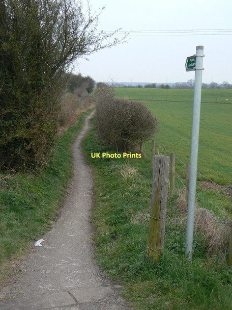 Photo 6"x4" Footpath near Rock House Market Warsop c2011