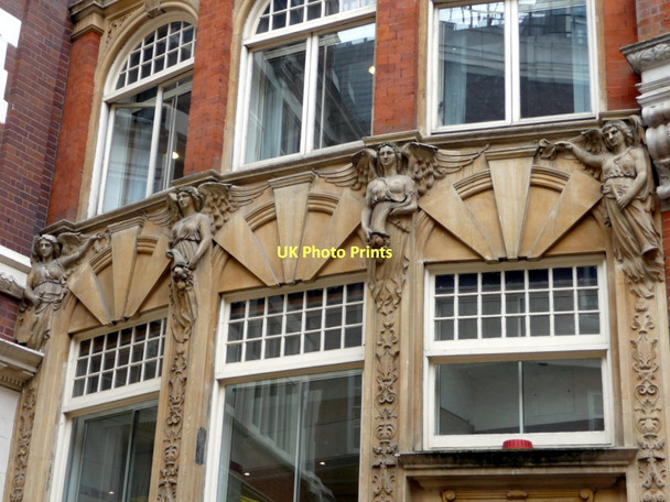 Photo 6"x4" Angels on Houses, Laurence Pountney Hill, London EC4 London c2011