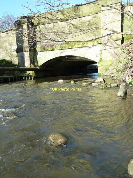 Photo 6"x4" River Conder emerging from under Lancaster Canal Conder Green c2011