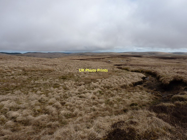 Photo 6"x4" Peat hags on the ridge above Llyn Gwyngu Ochr-lwyd c2011
