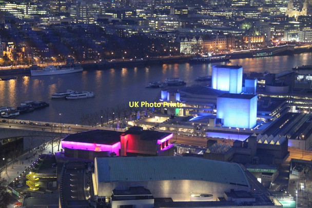 Photo 6"x4" Royal Festival Hall and National Theatre, London SE1 London c2011