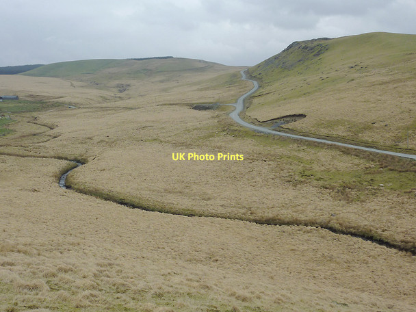 Photo 6"x4" Afon Camddwr and a forestry road, Ceredigion Esgair Ffrwd c2011