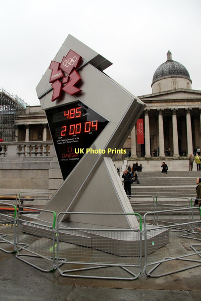 Photo 6"x4" Countdown to the Olympics Clock, Trafalgar Square, London WC2 London c2011