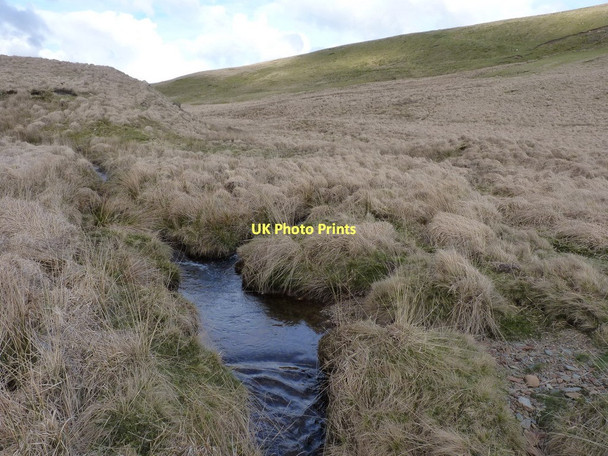 Photo 6"x4" Confluence of two streams Esgair Nantybeddau c2011