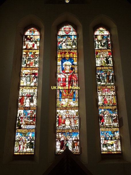 Photo 6"x4" Stained glass window, Cathedral of St Mary and St Boniface, Plymouth Plymouth c2011
