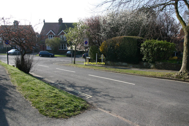 Photo 6"x4" Greenwich Meridian crossing Ferrers Rd. Lewes c2011