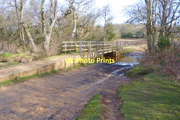 Photo 6"x4" Footbridge in the New Forest Furzey Lodge c2011
