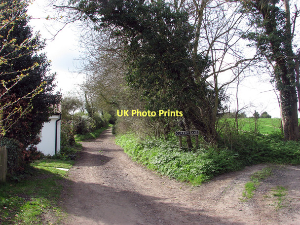 Photo 6"x4" Haslingfield: the start of Quarry Lane Frog End\/TL4052 c2011