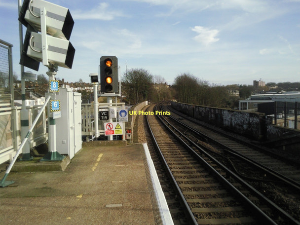 Photo 6"x4" View down the line from West Norwood station Streatham c2011