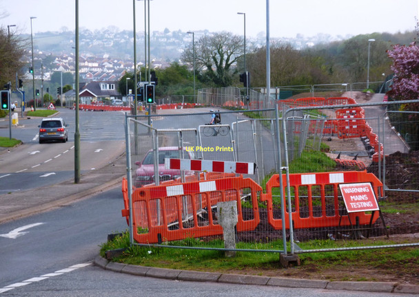 Photo 6"x4" Clayland Cross Widening Scheme Paignton c2011