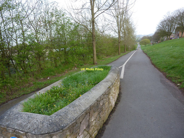 Photo 6"x4" Cycle and pedestrian footpath near Roselands Estate Paignton c2011