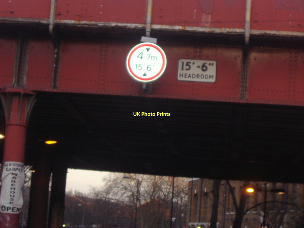 Photo 6"x4" Railway bridge by Hackney Downs station Hackney c2009