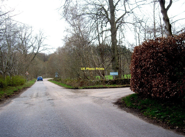 Photo 6"x4" Knappach crossroads Neu c2011