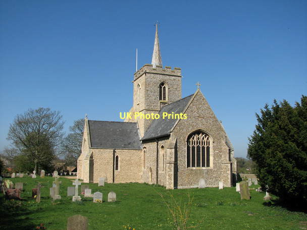 Photo 6"x4" Thriplow: St George Heathfield\/TL4546 c2011