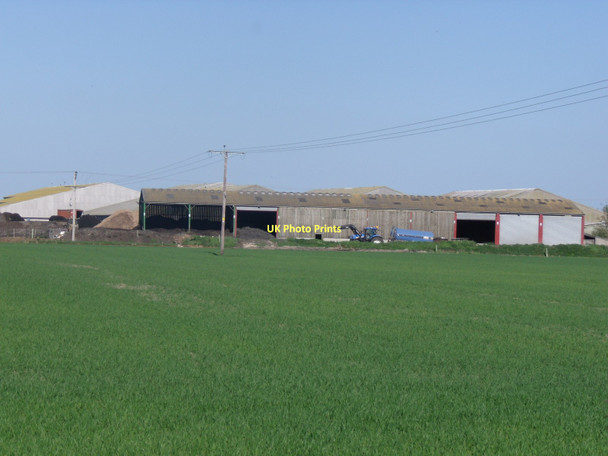 Photo 6"x4" Farm buildings off the B1228 Brind c2011