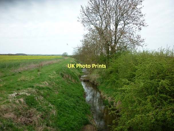 Photo 6"x4" Kingerby Beck near Kingerby, Lincolnshire Kingerby c2011