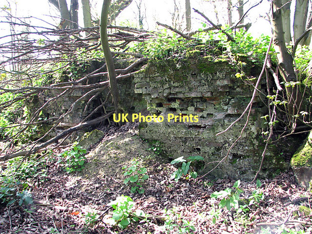 Photo 6"x4" Remains of an old brick wall, Arminghall Arminghall c2011 P1