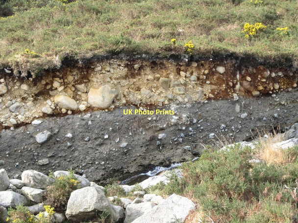 Photo 6"x4" Boulder clay exposure as a result of erosion by the Bloody Bridge River Newcastle\/J3732 c2011