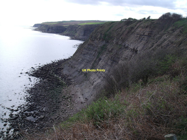 Photo 6"x4" Cliffs near Widdy Head High Hawsker c2011