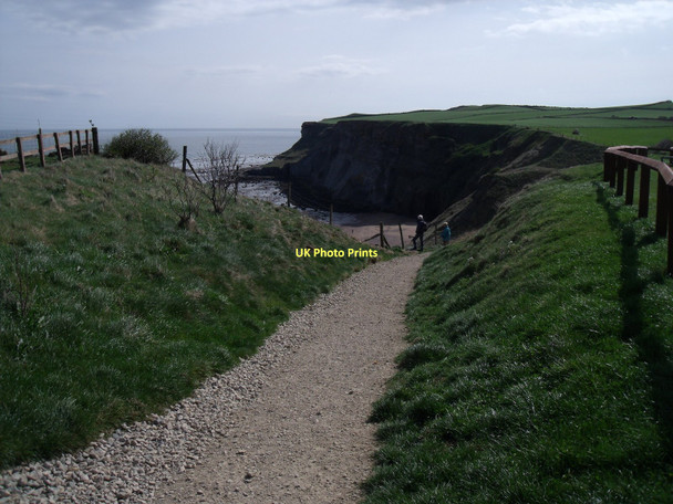Photo 6"x4" Path down to Saltwick Bay Whitby\/NZ8910 c2011