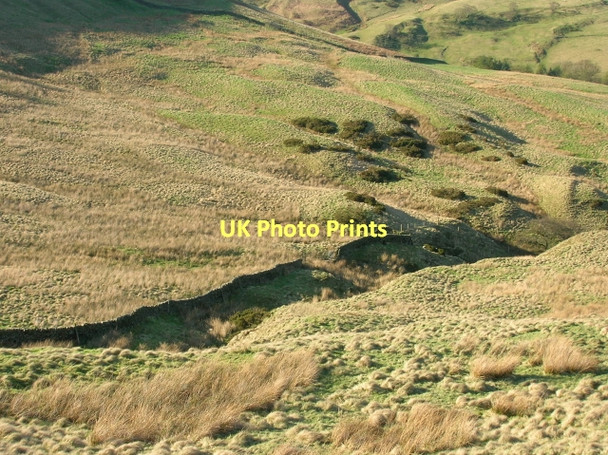 Photo 6"x4" Fields around Whitemoor Clough Barber Booth c2011