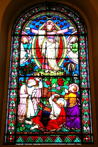 Photo 6"x4" Colville Memorial Window in Old St Martin's Church, Worcester Worcester c2011