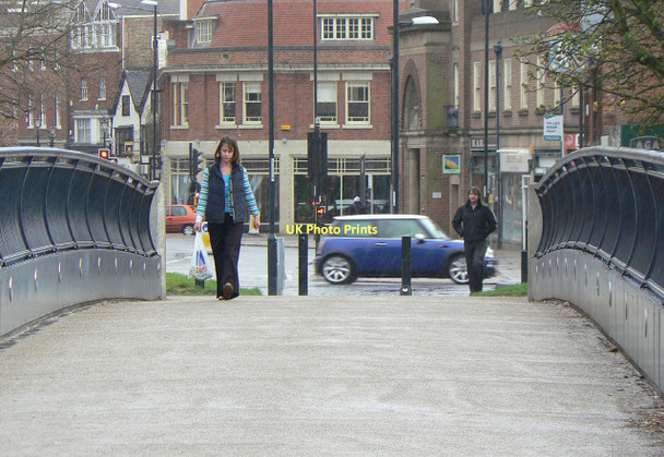 Photo 6"x4" Footbridge across St. Alkmund's Way Derby\/SK3535 c2011