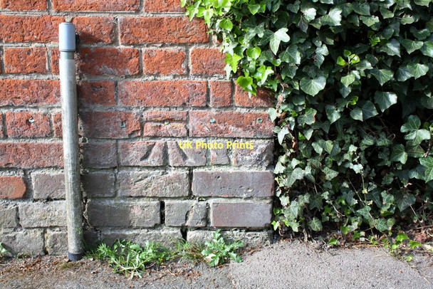 Photo 6"x4" Benchmark on #24A Main Street Didcot c2011