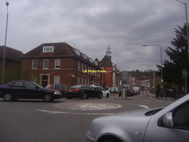 Photo 6"x4" Crendon Street exit from London Road roundabout High Wycombe c2011