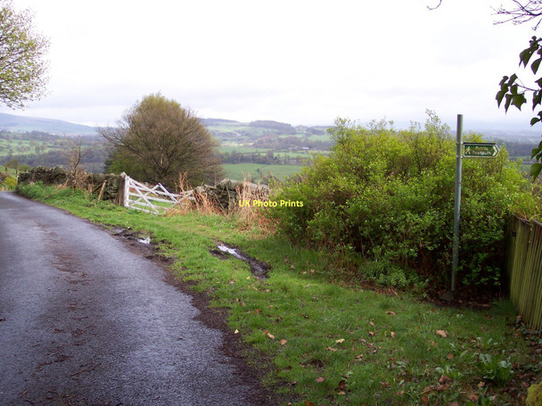 Photo 6"x4" Public footpath sign on Dean Lane at Whalley Banks Whalley Banks c2011