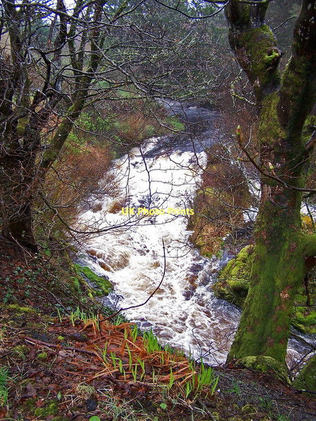 Photo 6"x4" Roskhill River after rain Heribost c2011