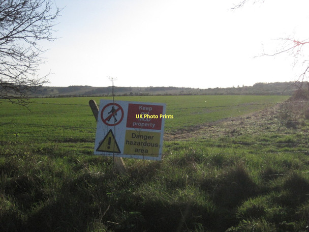 Photo 6"x4" Military danger area south of Palestine Over Wallop c2011