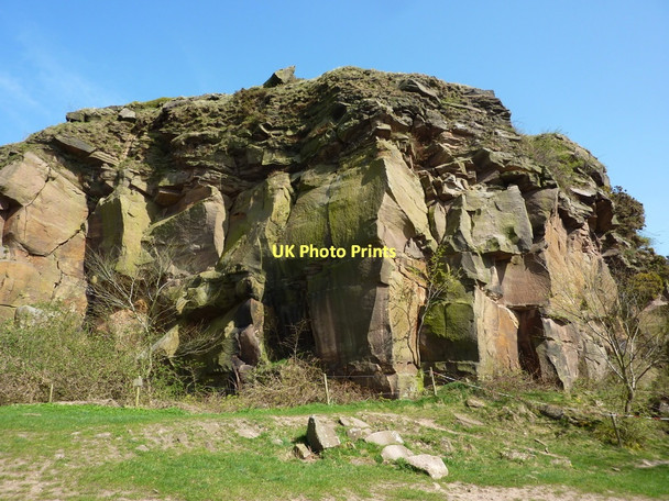 Photo 6"x4" Crags by the summit of Anthony Hill Dale End\/SK2161 c2011