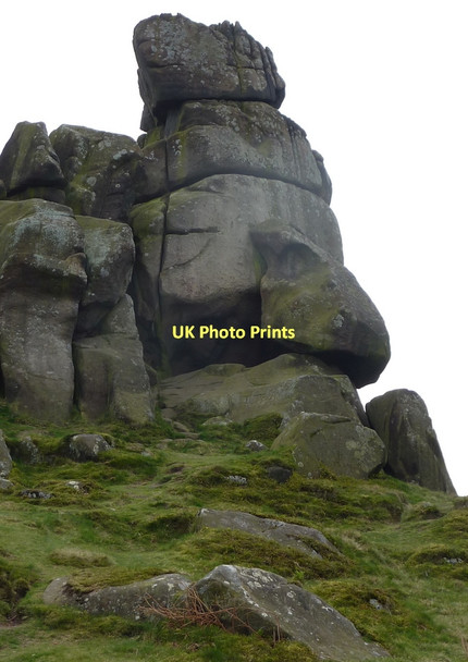 Photo 6"x4" Rock outcrop, Robin Hood's Stride Birchover c2011